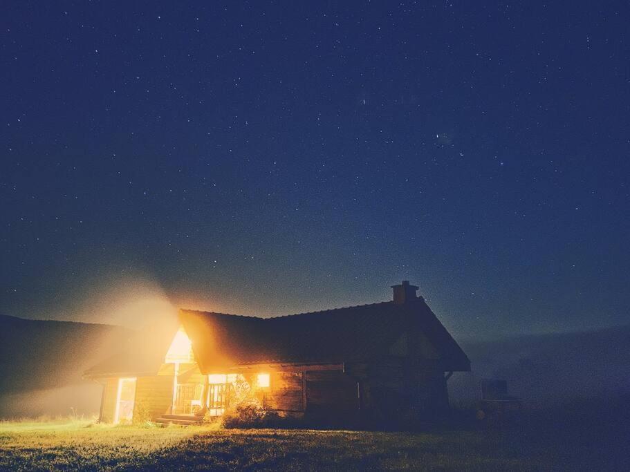 Polanka Beskid Niski Cute Cabin With Spectacular Views Hanczowa Ngoại thất bức ảnh