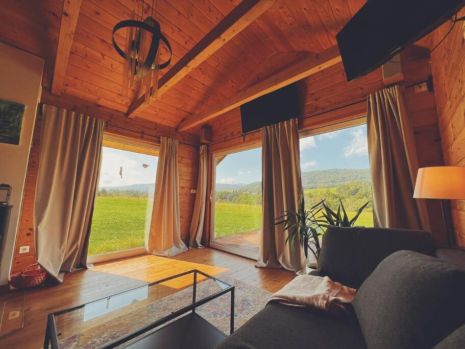 Polanka Beskid Niski Cute Cabin With Spectacular Views Hanczowa Ngoại thất bức ảnh